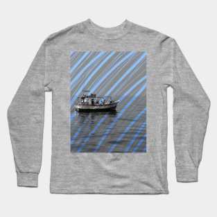 Fishing boat at sea Long Sleeve T-Shirt